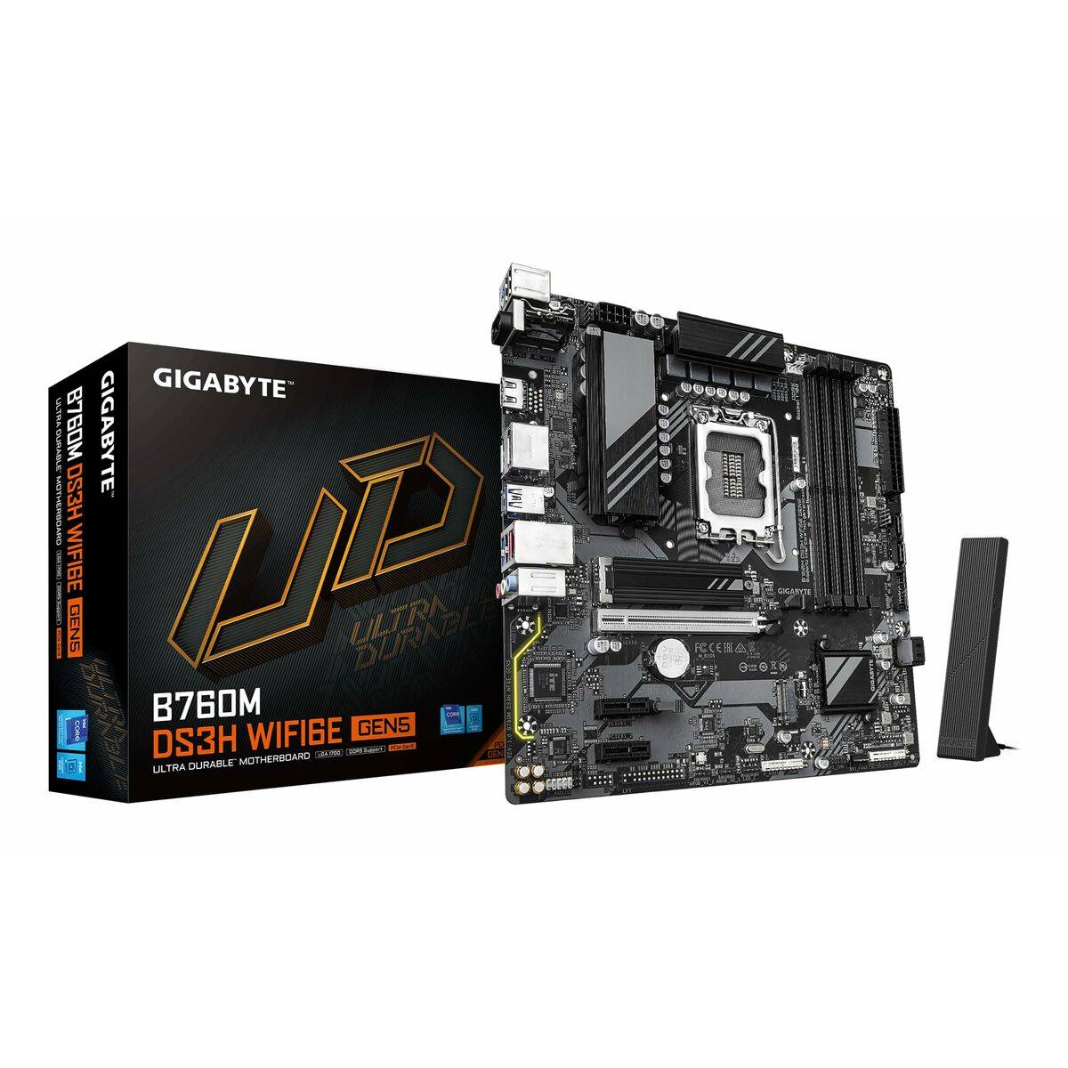 Placa Base Gigabyte B760M DS3H WIFI6E GEN5 INTEL B760 EXPRESS LGA 1700