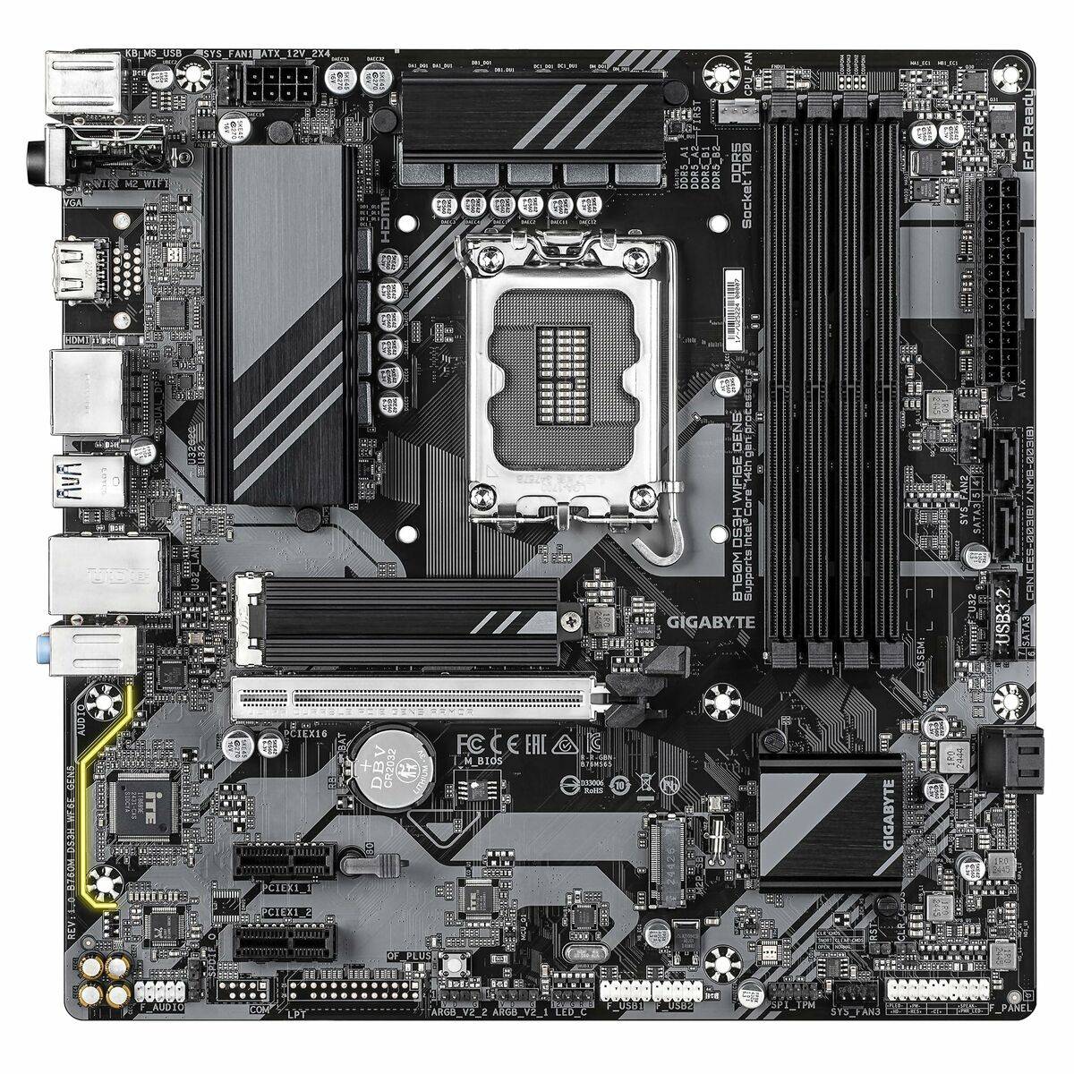 Placa Base Gigabyte B760M DS3H WIFI6E GEN5 INTEL B760 EXPRESS LGA 1700