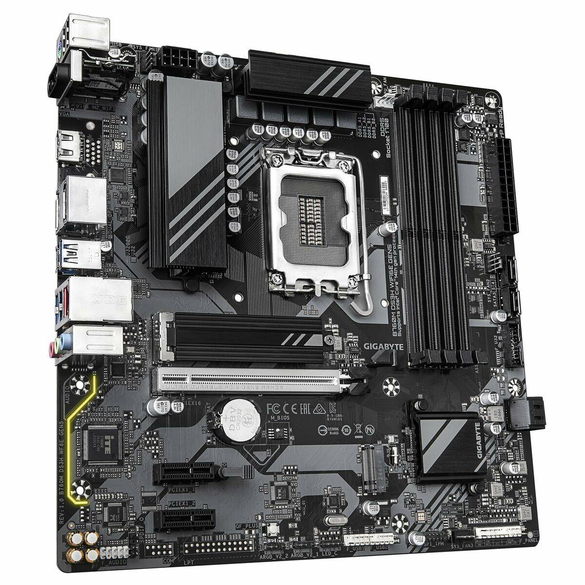 Placa Base Gigabyte B760M DS3H WIFI6E GEN5 INTEL B760 EXPRESS LGA 1700