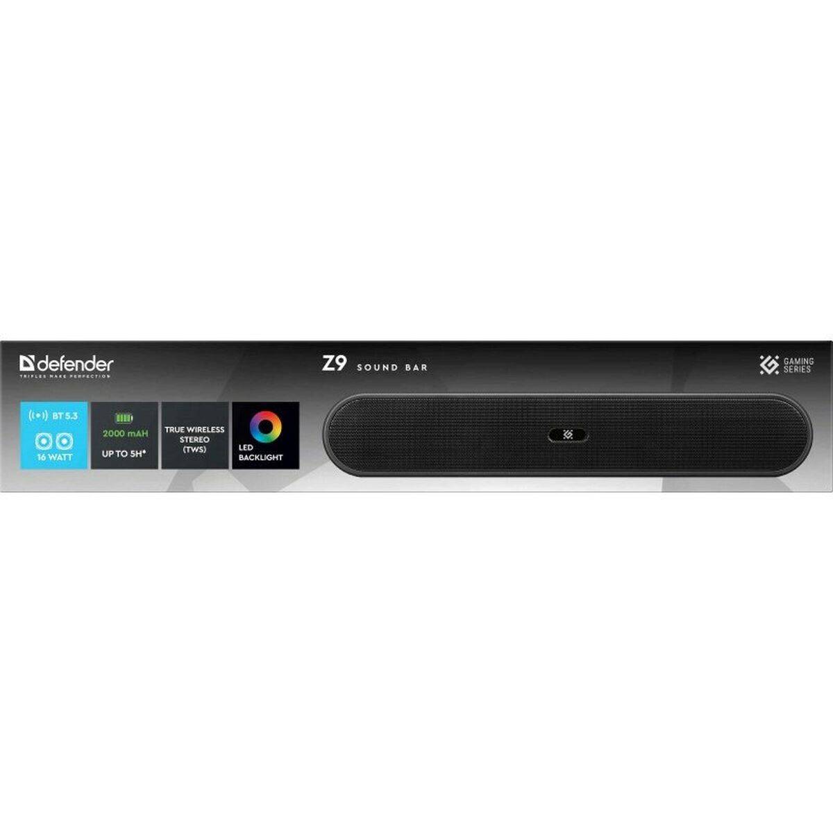 Altavoz Bluetooth Portátil Defender Z9 Negro 16 W