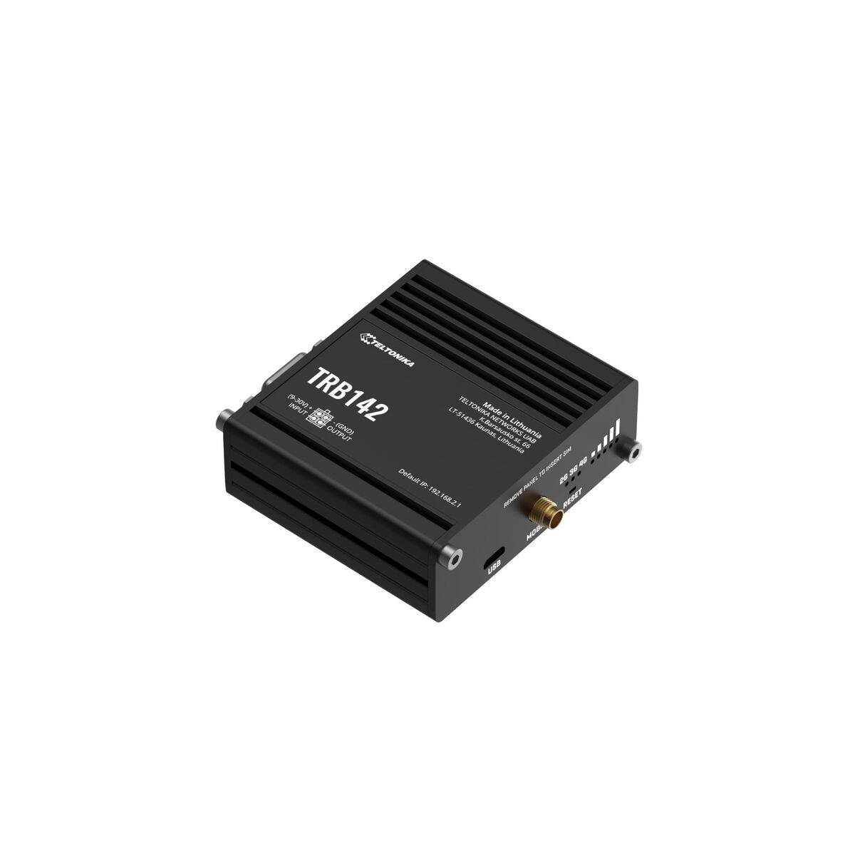 Router Teltonika TRB142 Negro Gris USB 2.0 Ethernet LAN