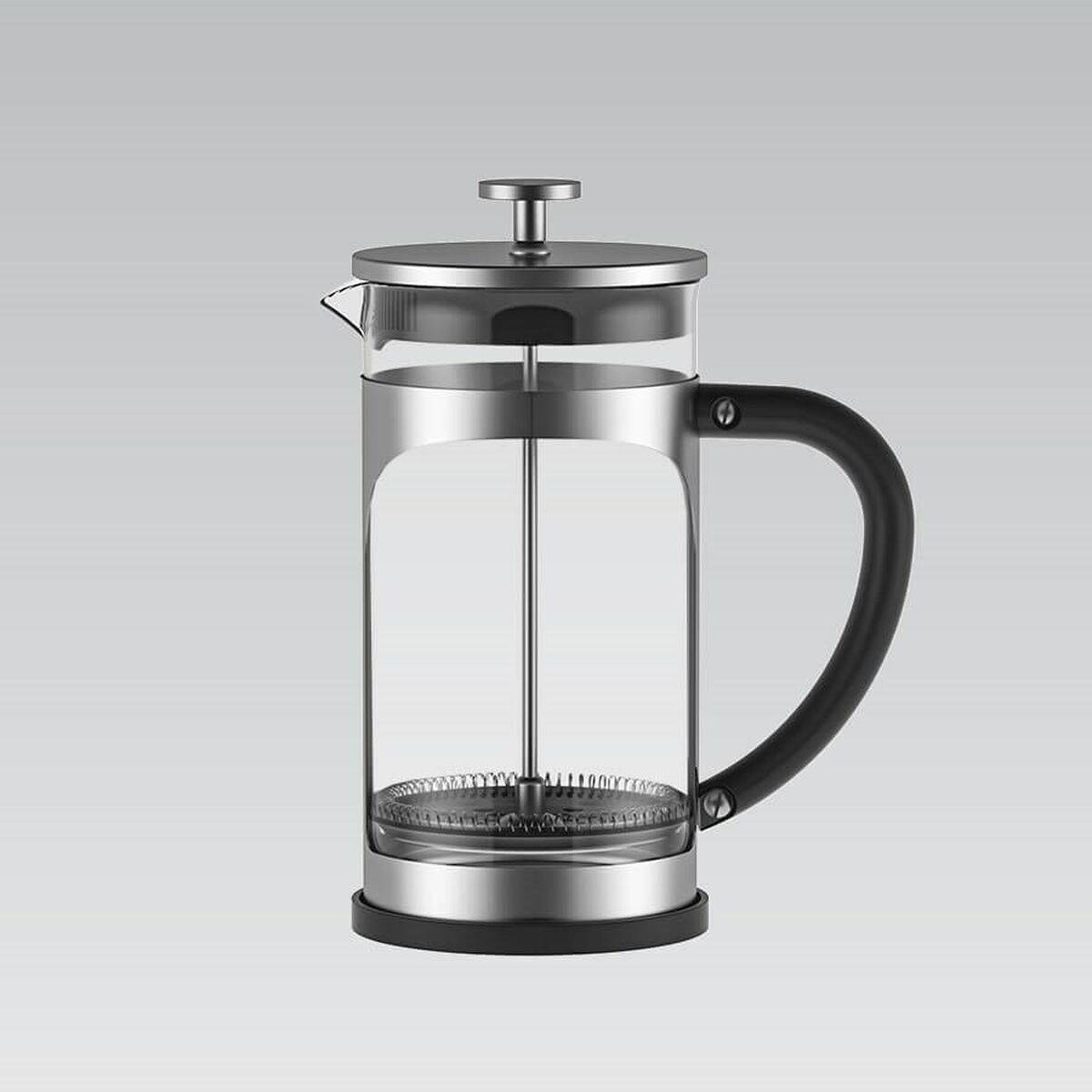 Tetera Feel Maestro MR-1860-600 Negro Acero Acero Inoxidable Vidrio de Borosilicato 600 ml