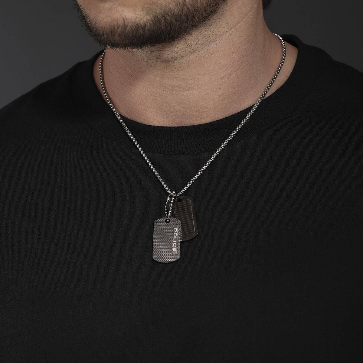 Collar Hombre Police PEAGN0042001 Negro