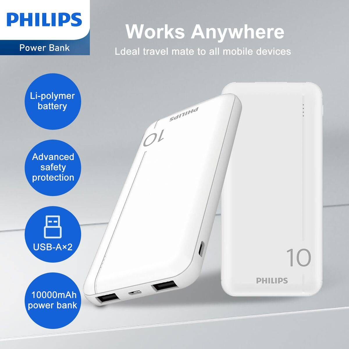 Powerbank Philips DLP1810NW/62