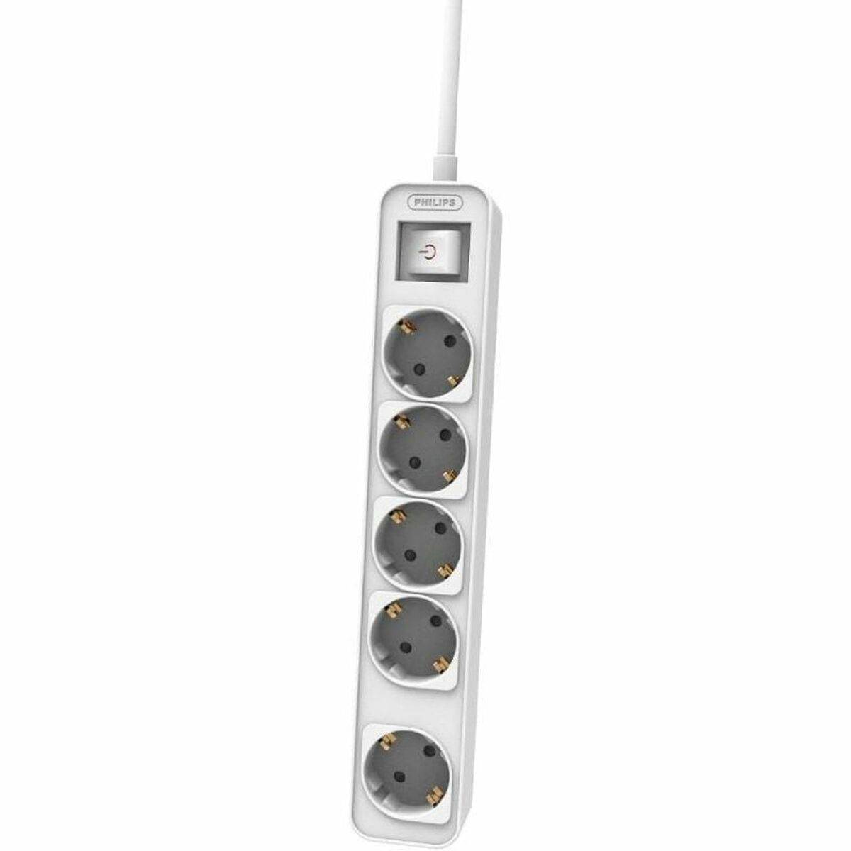 Regleta Enchufes 5 Tomas con Interruptor Philips CHP2154W/12