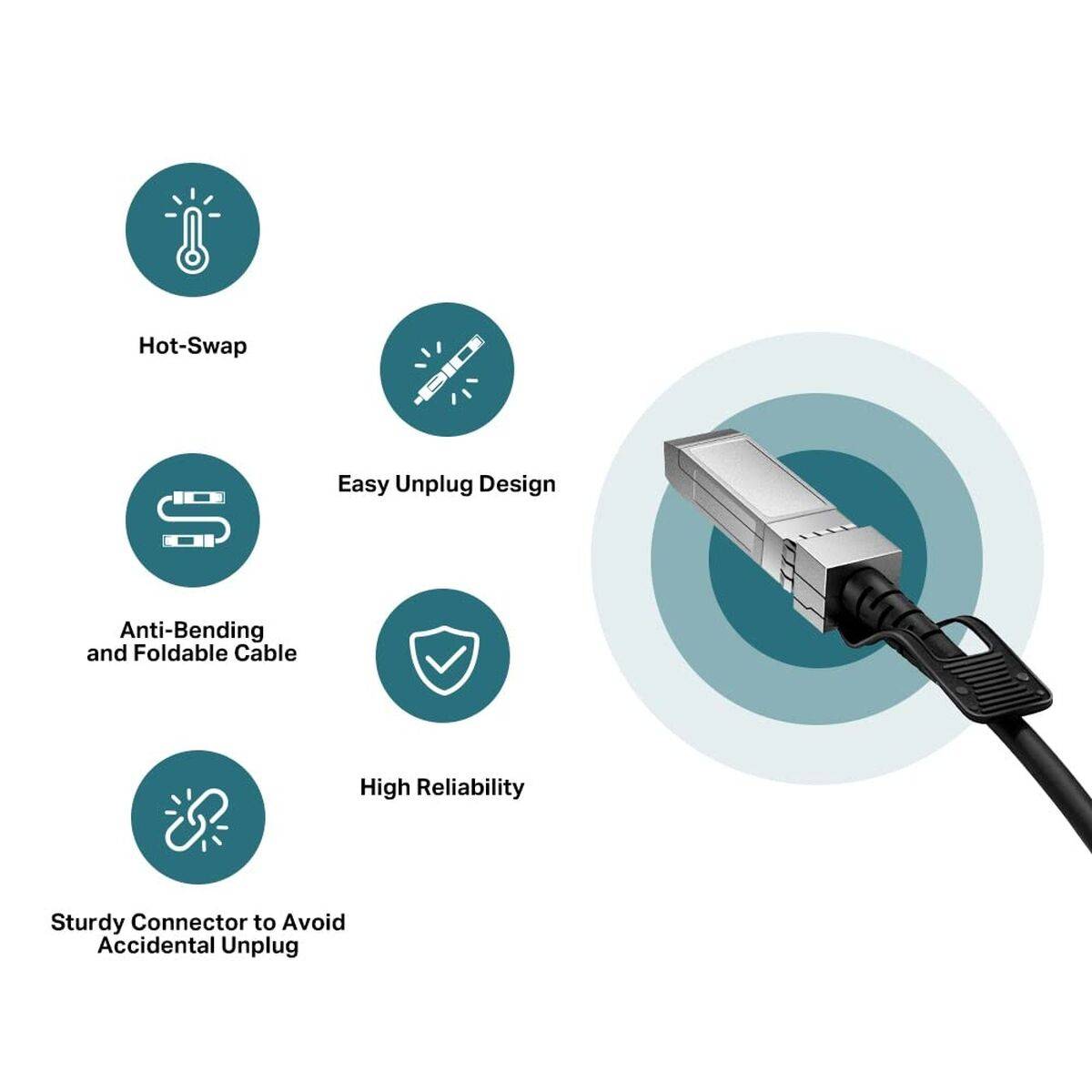 Cable fibra óptica TP-Link TL-SM5220-3M Negro 3 m