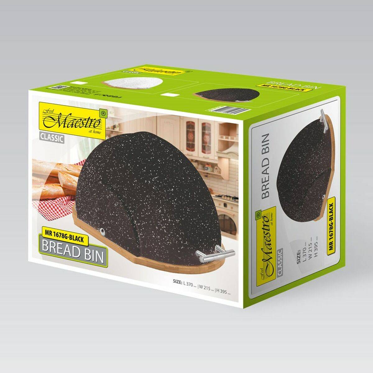 Panera Feel Maestro MR-1678G-BLACK Blanco Negro Madera Madera, bambú Plástico (1 unidad)