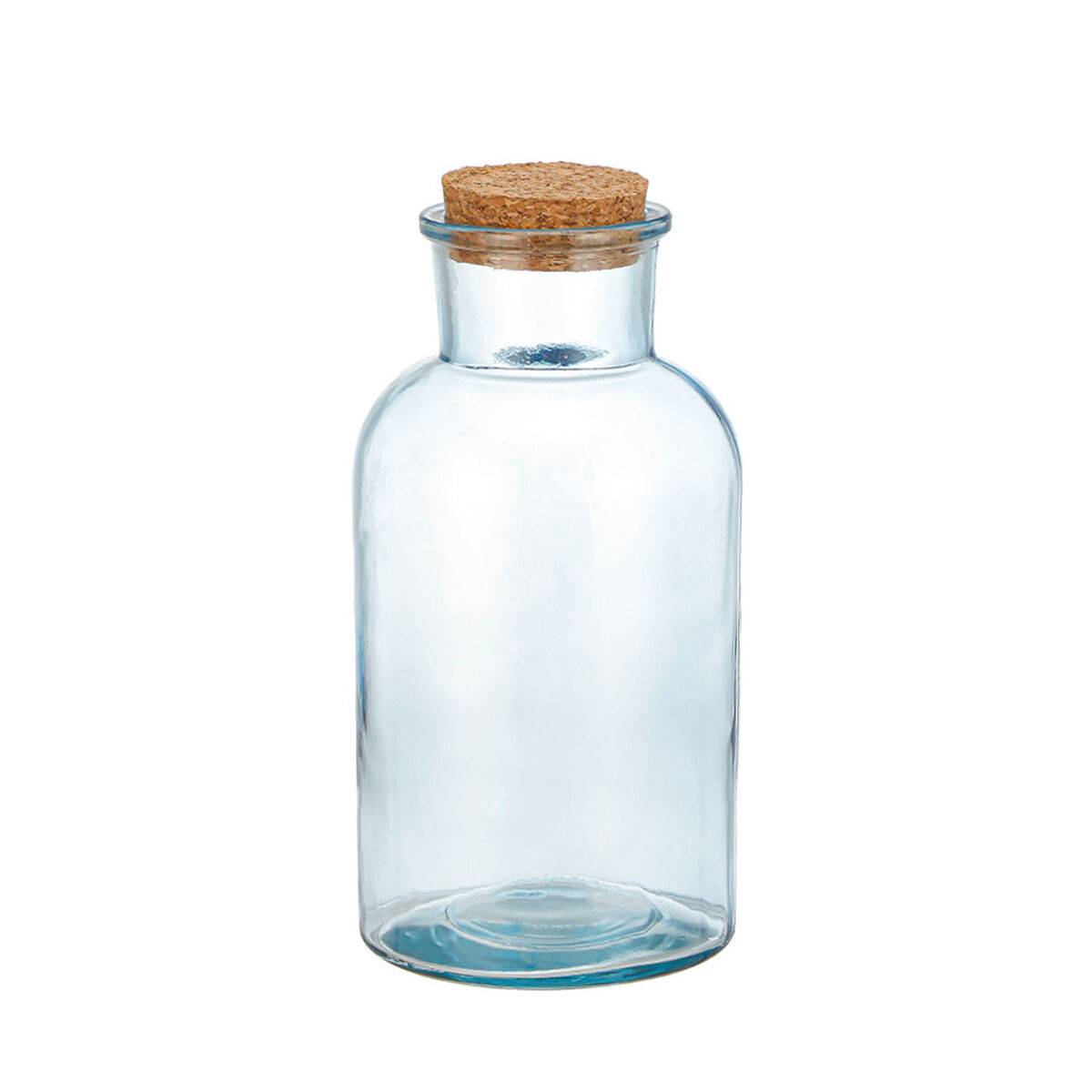 Botella de Cristal La Mediterránea Corcho Vidrio 1 L (12 Unidades)