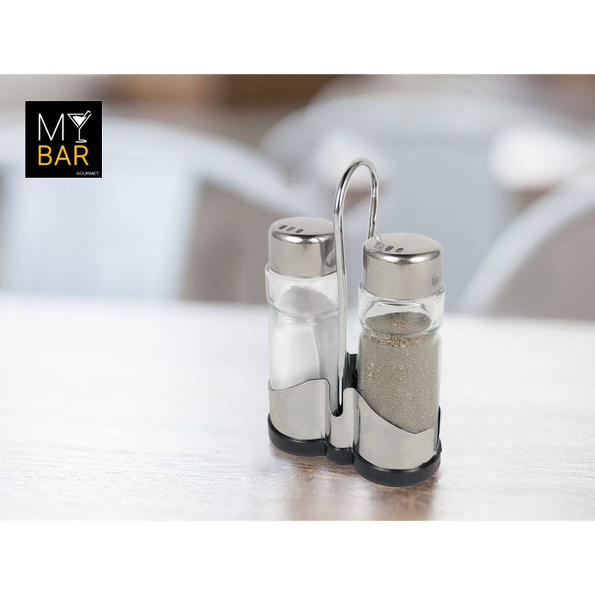 Salero con Tapa My Bar Metal 47 ml 2 Piezas (24 Unidades)