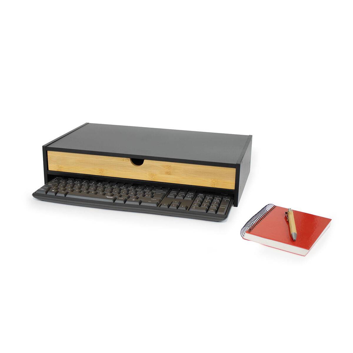 Soporte de Mesa para Pantalla Confortime 47 x 26 x 10 cm Marrón Negro (6 Unidades)