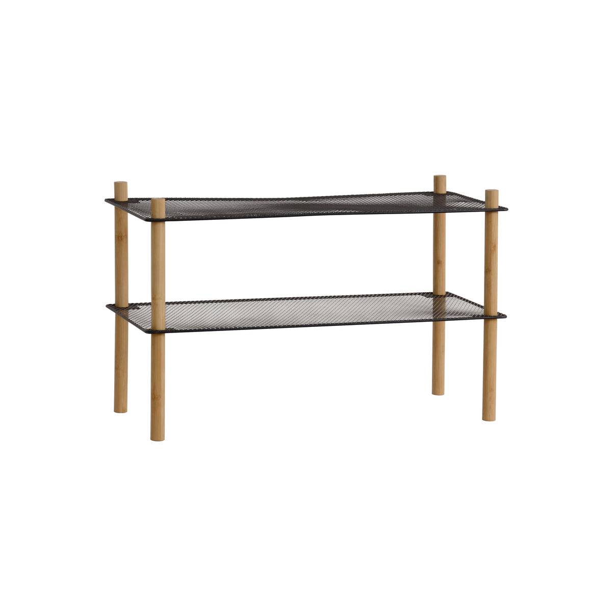 Estantería MobleKit Metal Bambú 63 x 26 x 39 cm (6 Unidades)