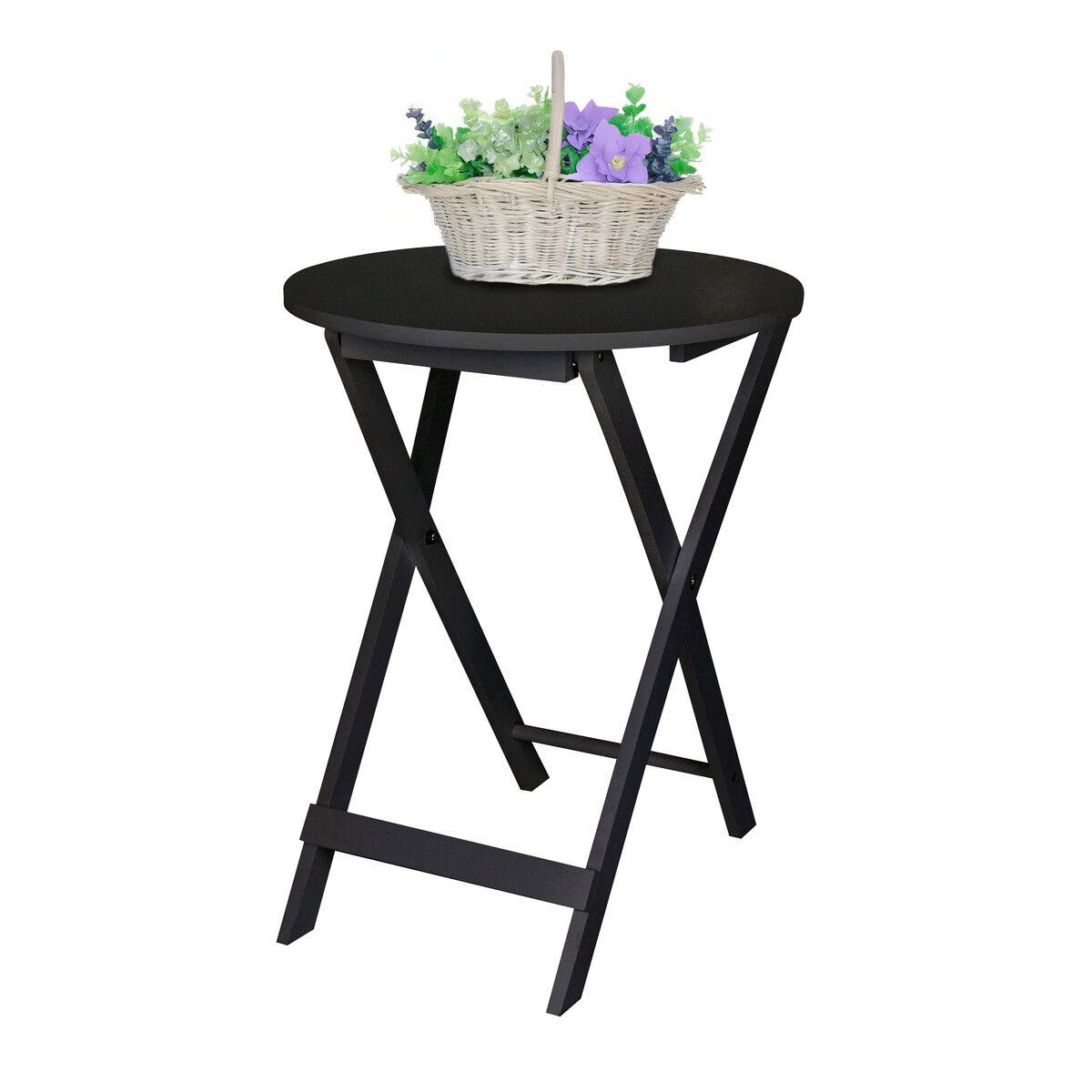 Mesa auxiliar MobleKit Negro 40 x 40 x 49,5 cm (4 Unidades)