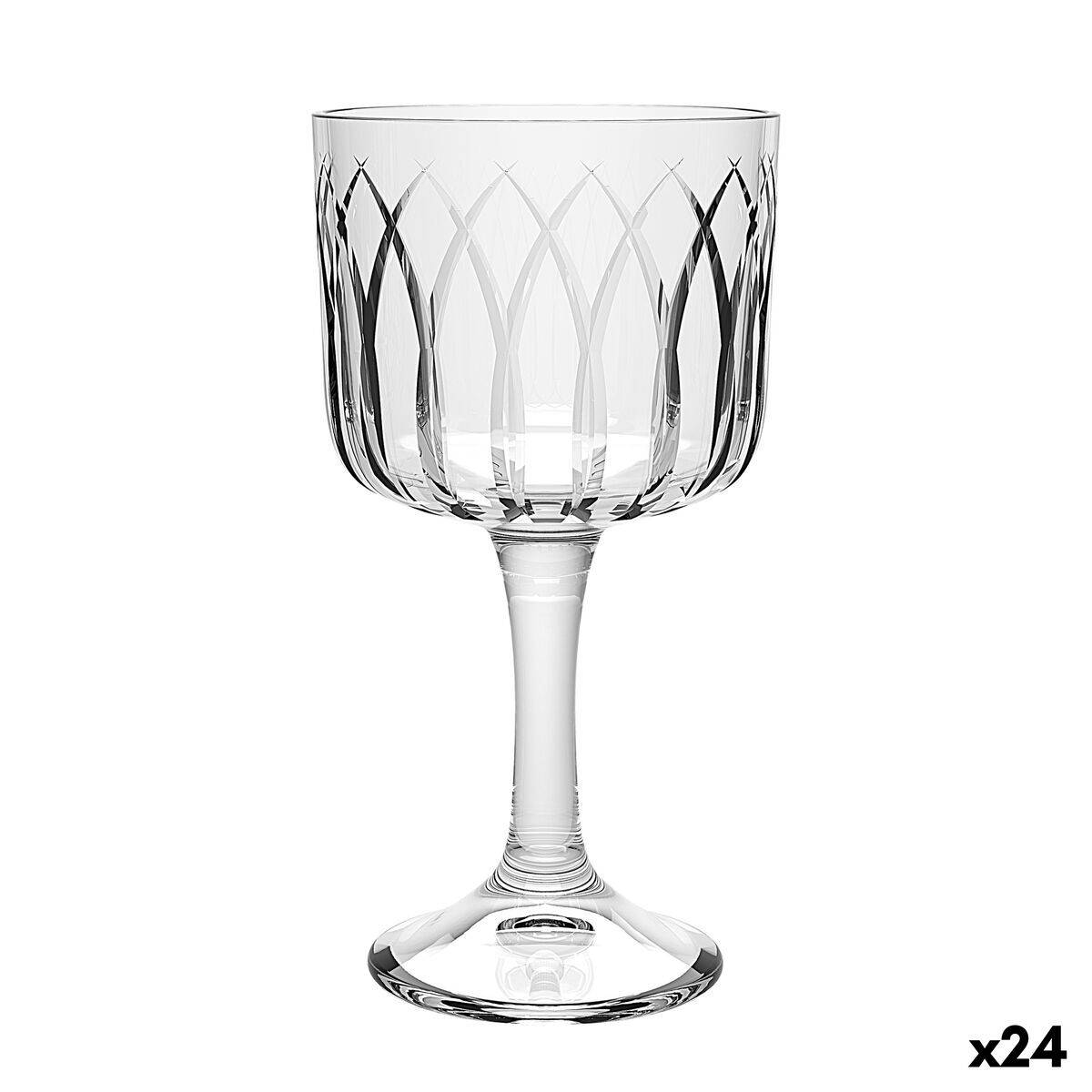 Copa La Mediterránea Phasai seu Transparente Vidrio 500 ml (24 Unidades)