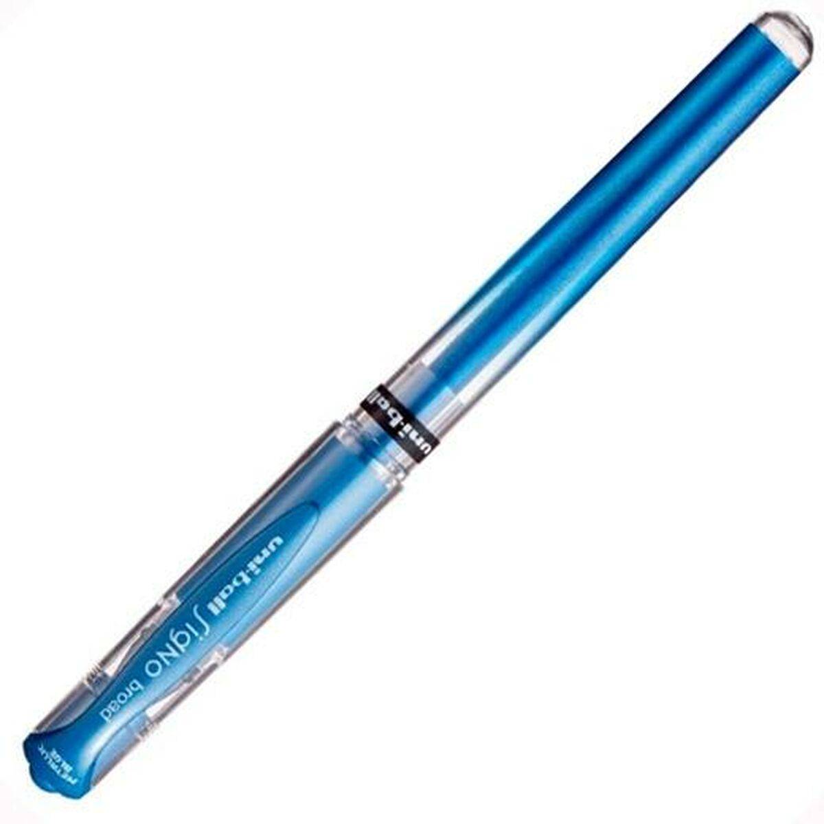 Bolígrafo de gel Uni-Ball SIGNO BROAD Azul 1,0 mm (12 Unidades)