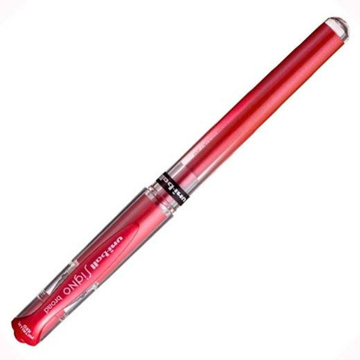 Bolígrafo de gel Uni-Ball SIGNO BROAD Rojo 0,6 mm 1,0 mm (12 Unidades)