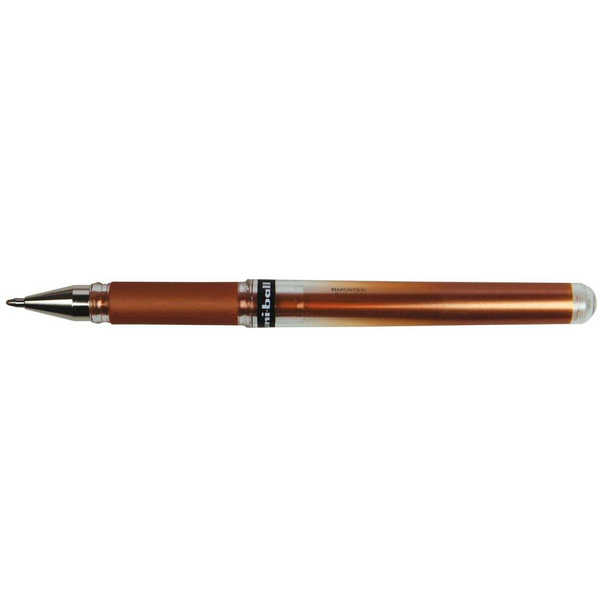 Bolígrafo de gel Uni-Ball SIGNO BROAD Bronce 0,6 mm 1,0 mm (12 Unidades)