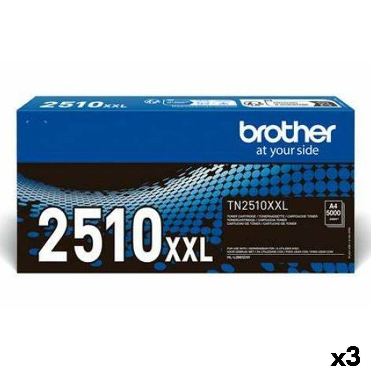 Tóner Brother TN2510XXL Negro (3 Unidades)