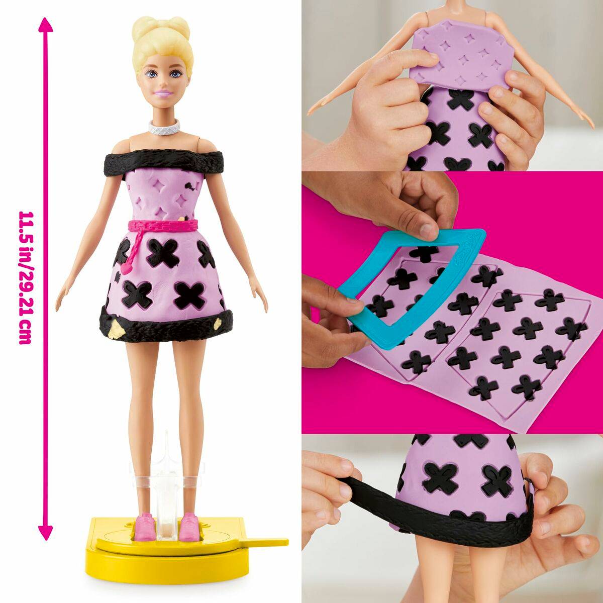 Juego de Plastilina Play-Doh Barbie Designer Fashion Show Multicolor