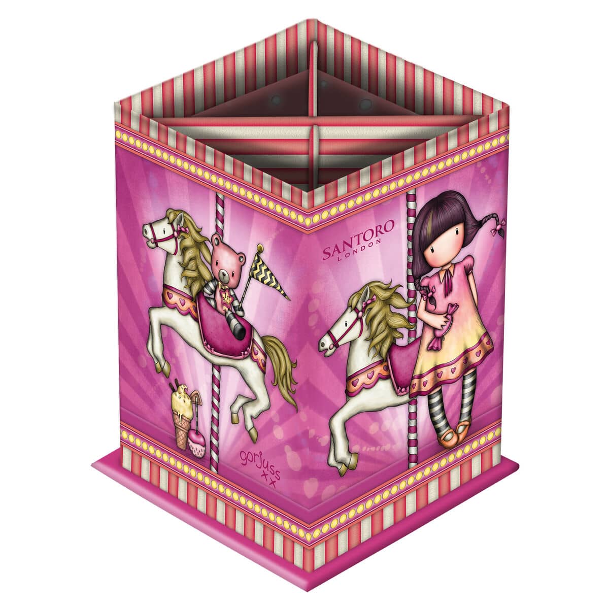 Portalápices Safta Carousel Rosa