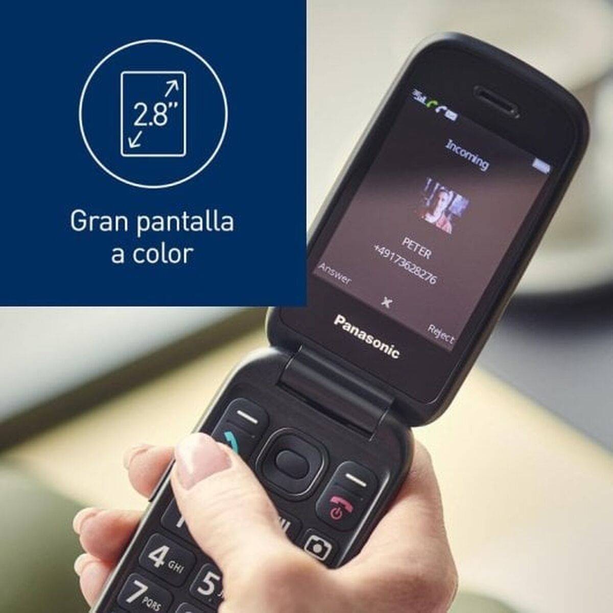Teléfono Móvil Panasonic KX-TU550EXC Azul 128 GB 128 MB 64 MB RAM 2,8"