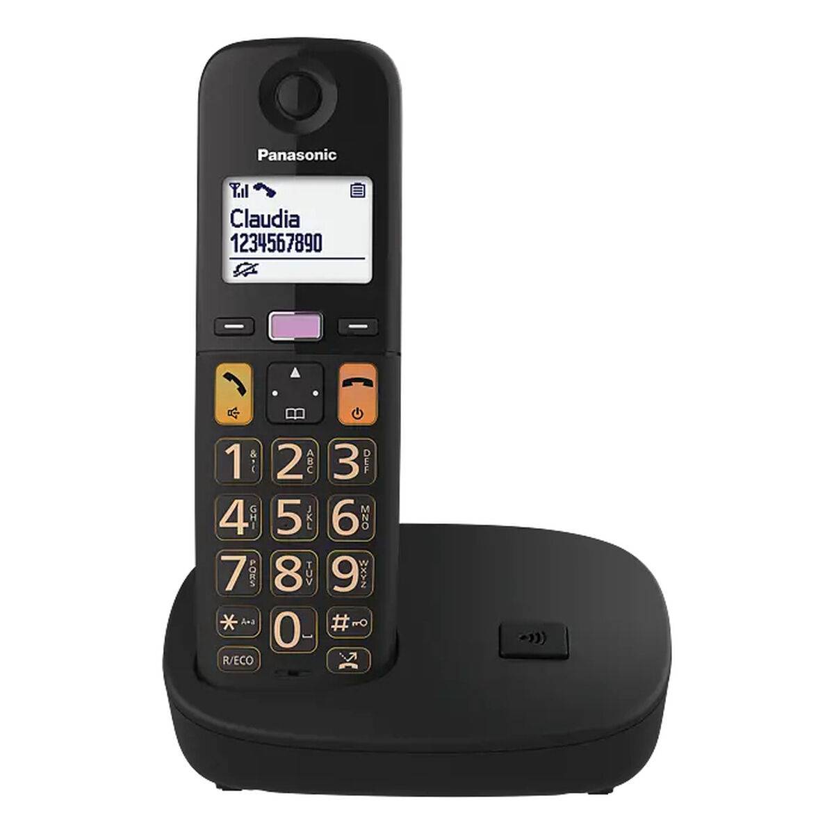 Teléfono Inalámbrico Panasonic KX-TGU112EXB Blanco Negro