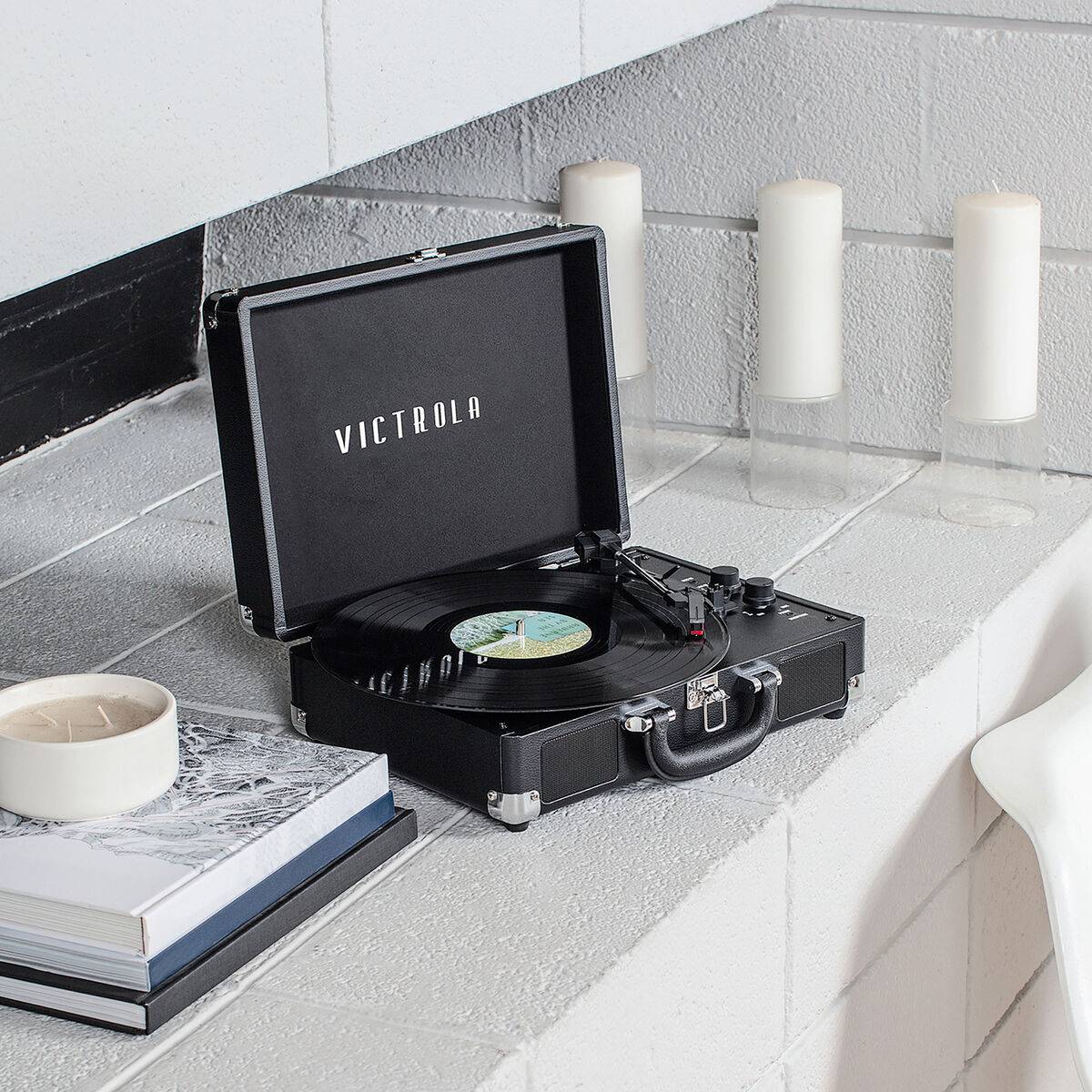 Victrola Tocadicos maleta Journey + Negro
