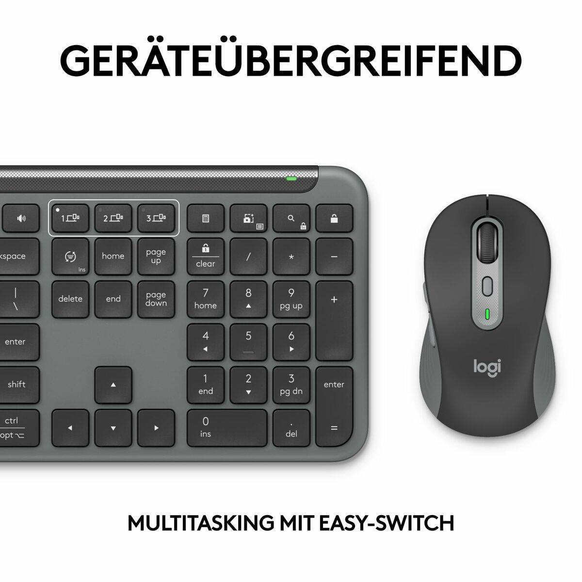 Teclado y Ratón Logitech 920-012504 Grafito Alemán QWERTZ