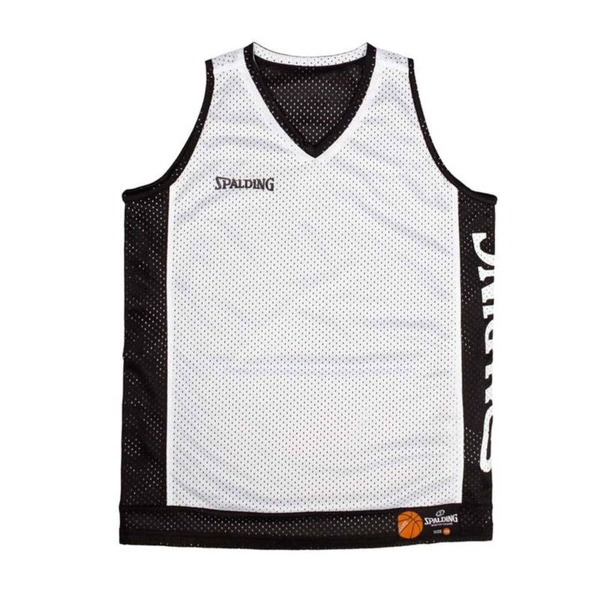 Camiseta de baloncesto Spalding Spalding Reversible Tank Blanco Negro