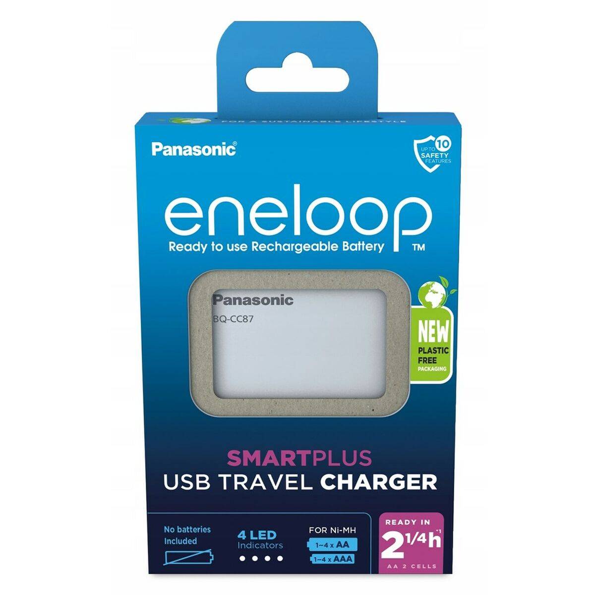 Cargador de Pilas Panasonic BQ-CC87USB