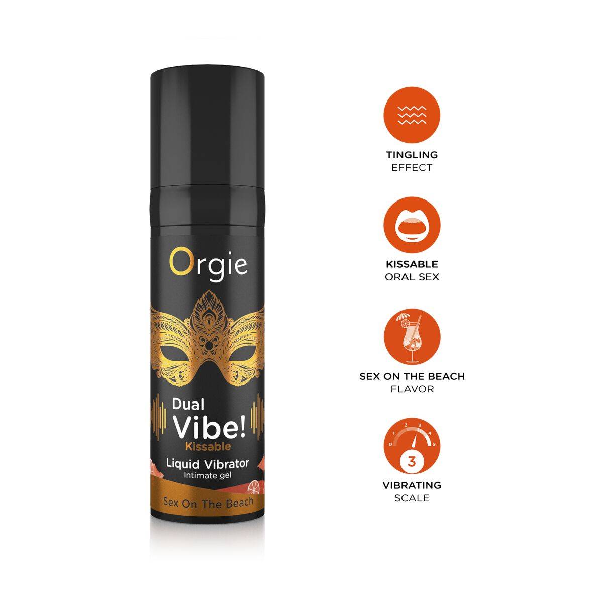 Lubricante Orgie Dual Vibe! 15 ml Sex On The Beach