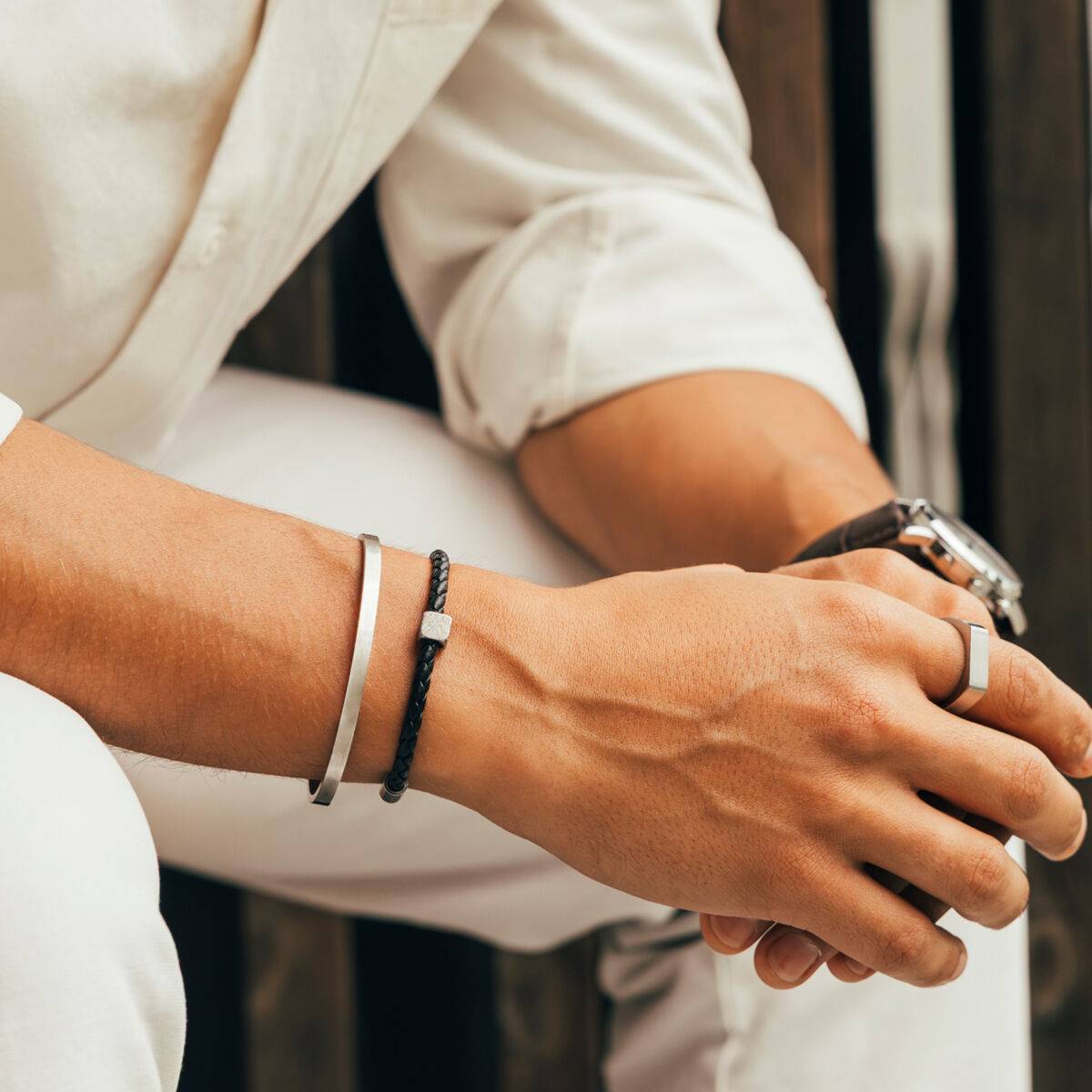 Pulsera Hombre One Jewels OAMB5109LP Negro