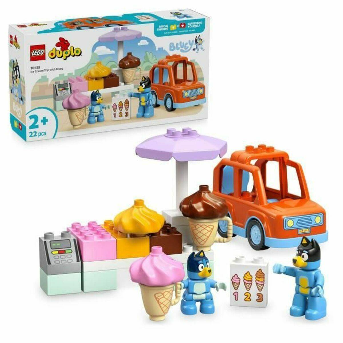Juego de Construcción Lego Duplo 10458 Ice Cream Trip with Bluey 22 Piezas