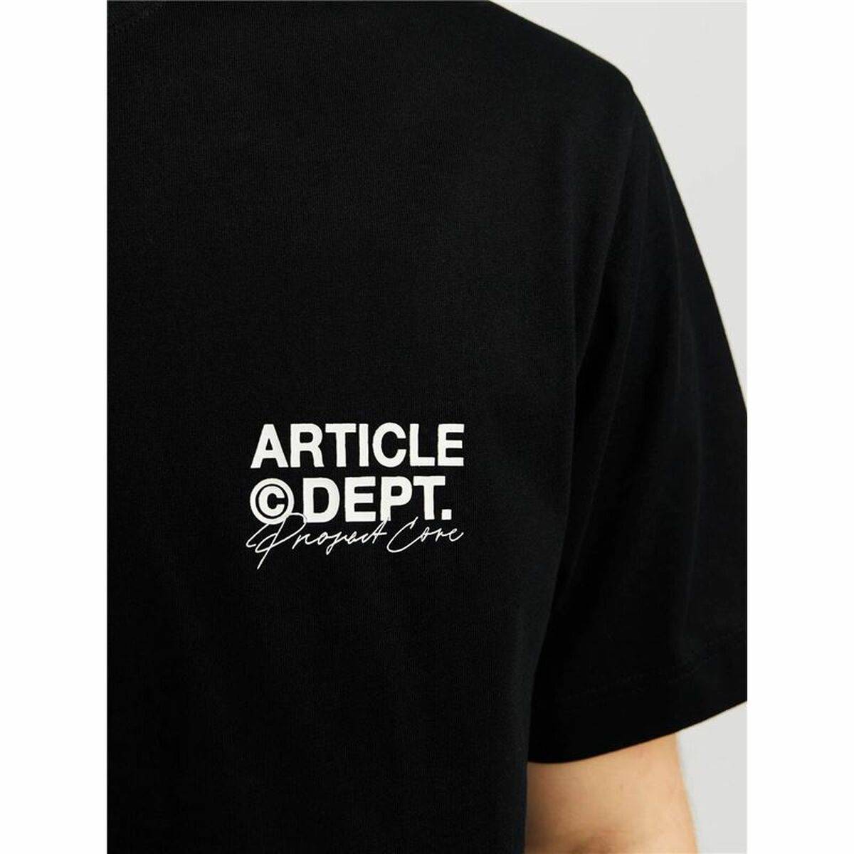 Camiseta de Manga Corta Hombre Jack & Jones Jcodynamic Dust Ss Crew Neck Negro