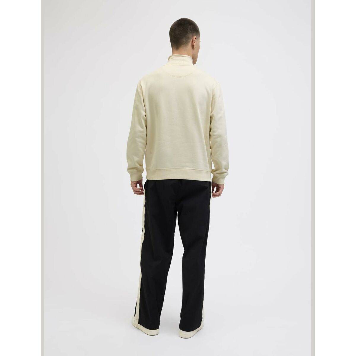 Sudadera sin Capucha Hombre Jack & Jones JORNORREBRO EMB SWEAT HIGH NECK SN 12282899 Beige