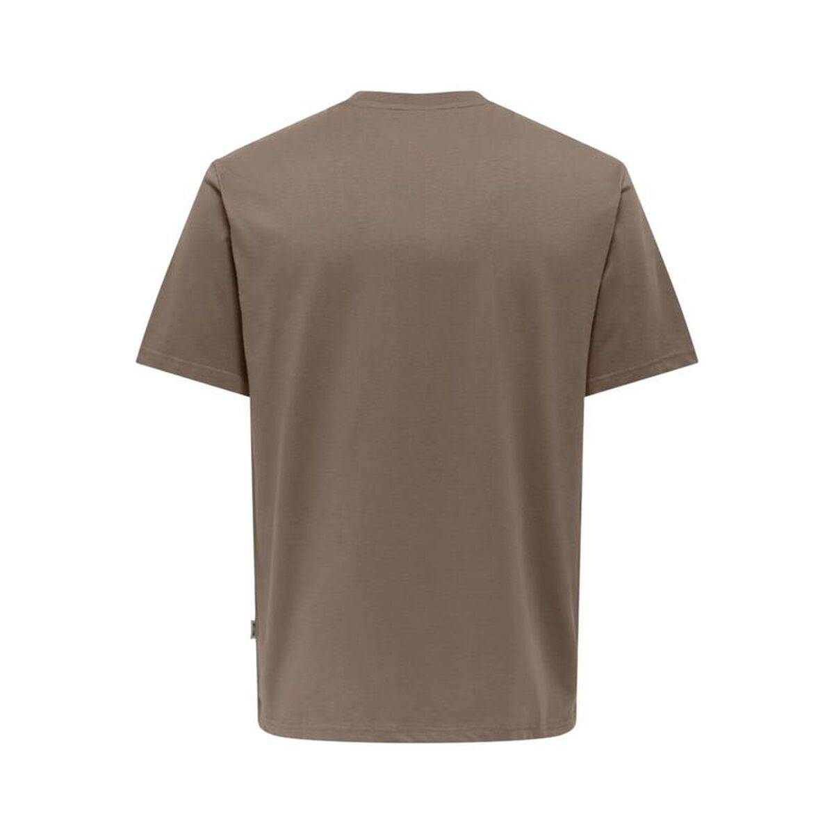Camiseta de Manga Corta Hombre Only & Sons Onsdawson Reg Ss Vd Falcon Marrón claro