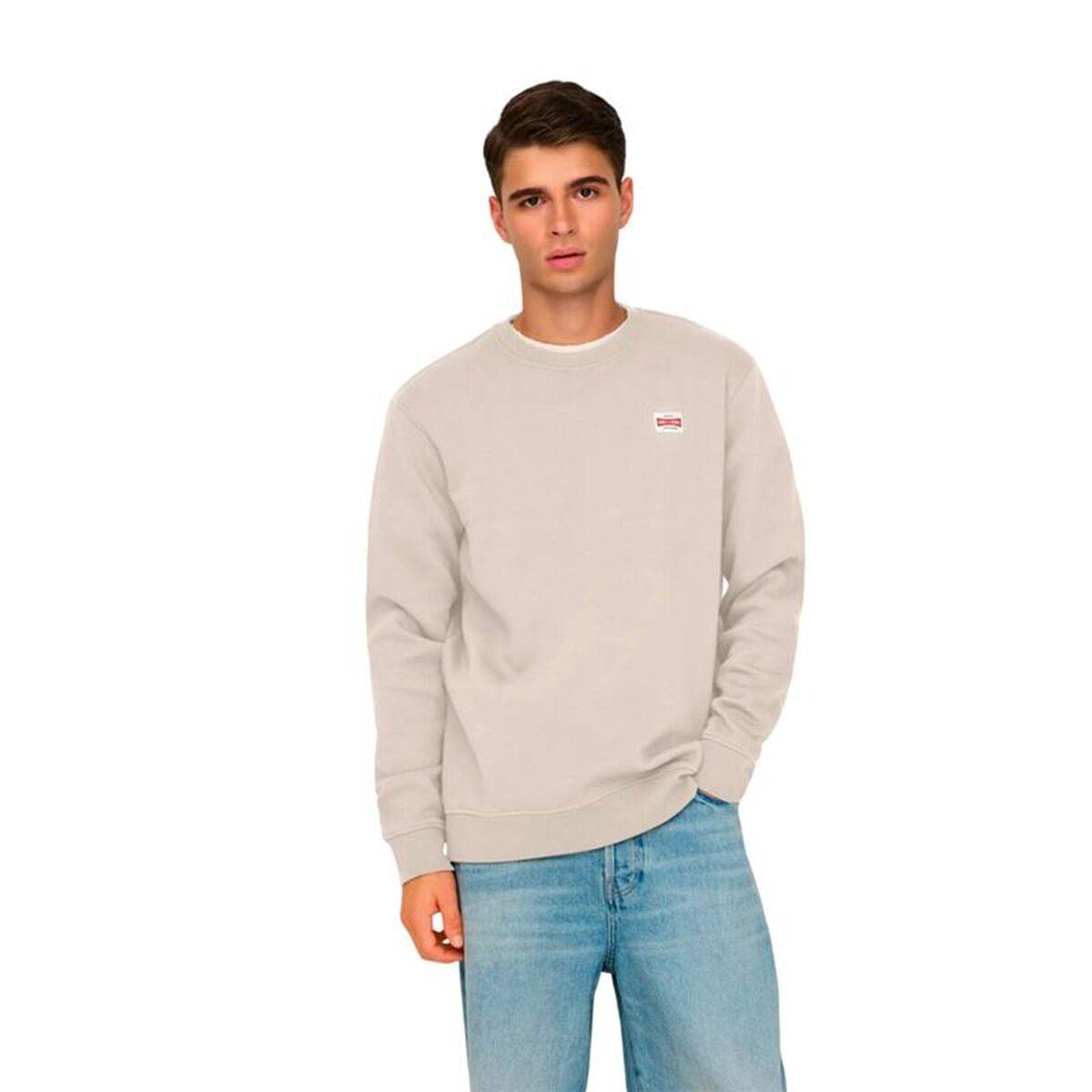 Sudadera sin Capucha Hombre Only & Sons Onsdawson Reg Crew Vd Blanco