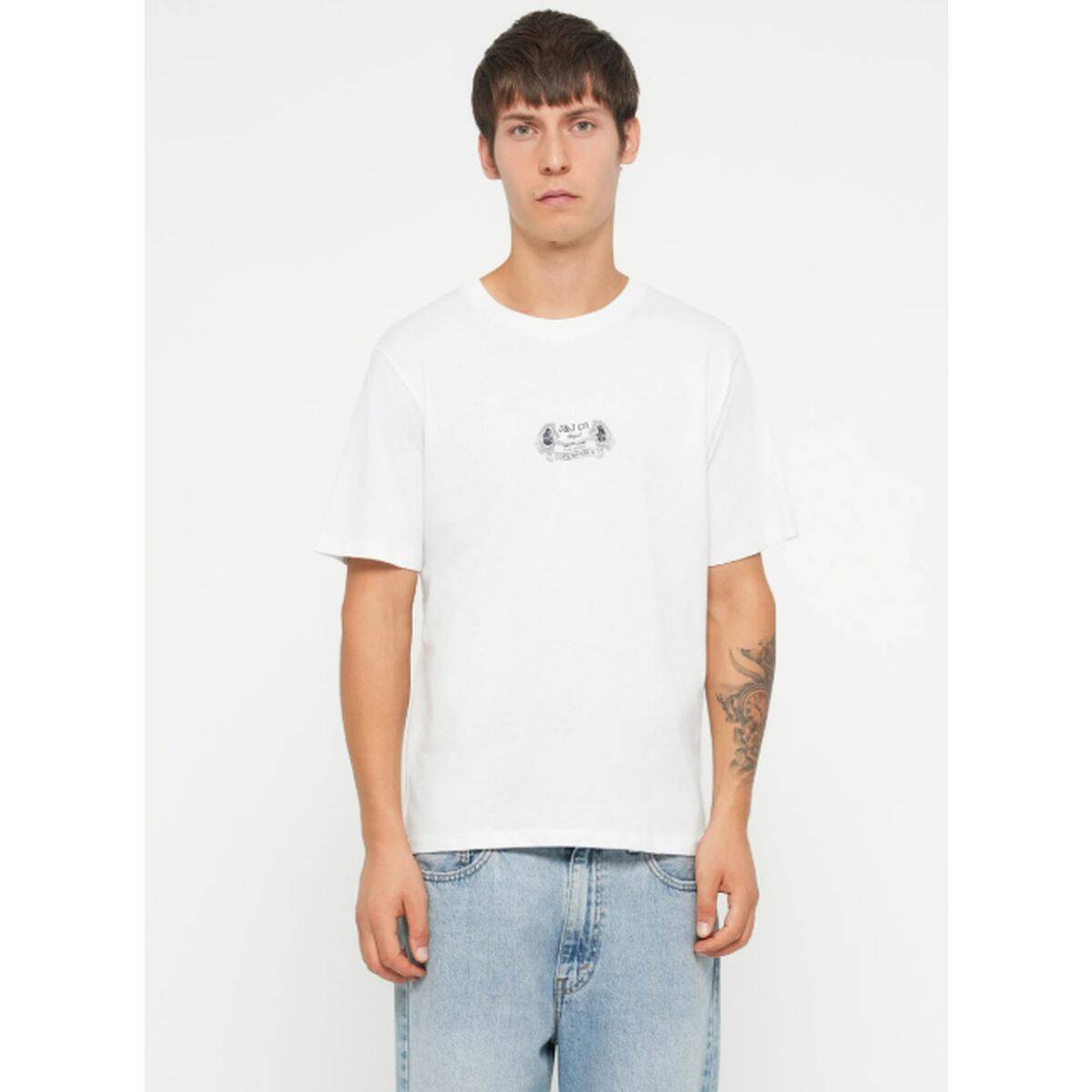 Camiseta de Manga Corta Hombre Jack & Jones JORRETRO TEE SS CREW NECK SMU 12288009 Blanco
