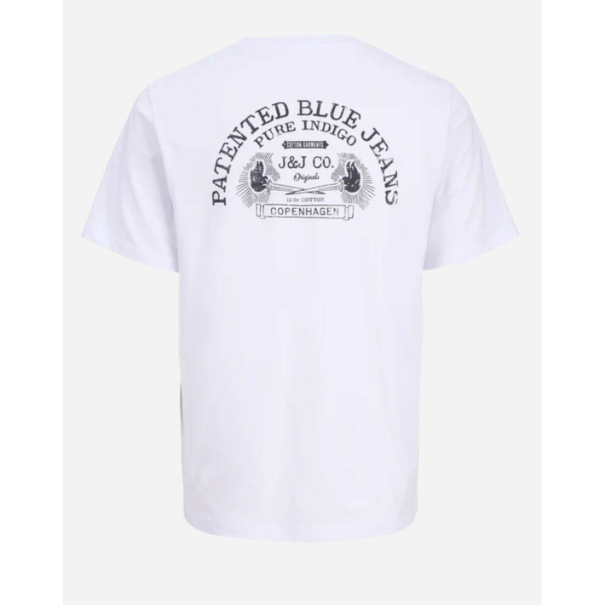 Camiseta de Manga Corta Hombre Jack & Jones JORRETRO TEE SS CREW NECK SMU 12288009 Blanco