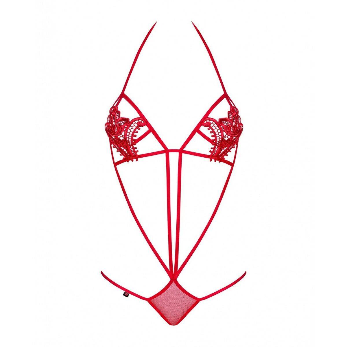 Conjunto de Lencería Obsessive OBS-8553565-OLD Azul Rojo S/M