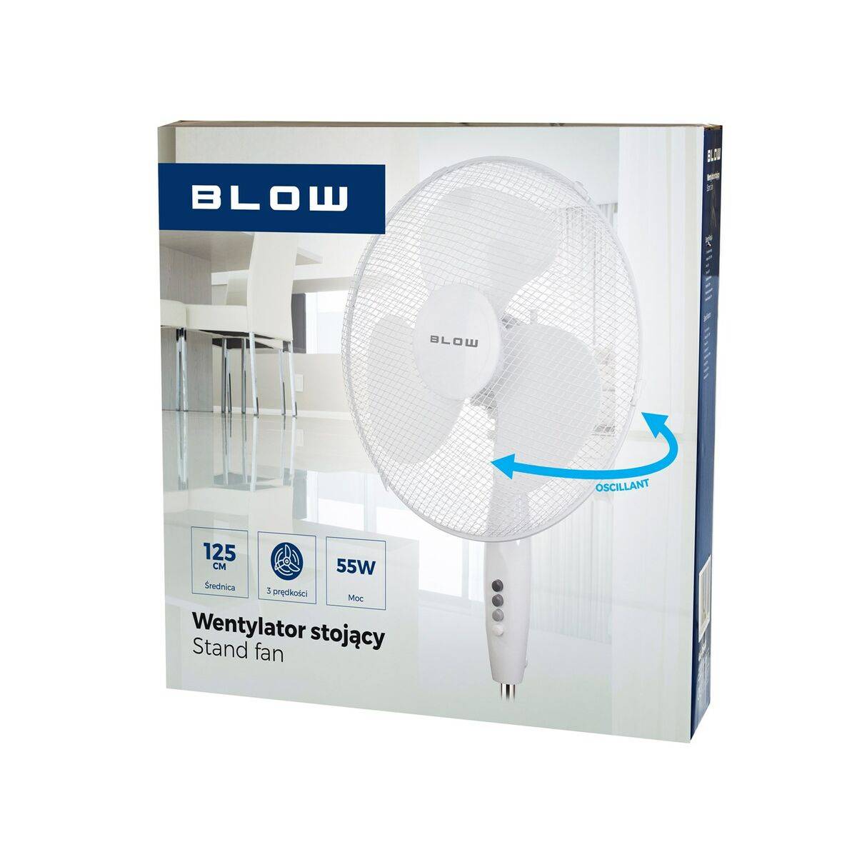 Ventilador de Pie Blow 44-064# Blanco 110 W
