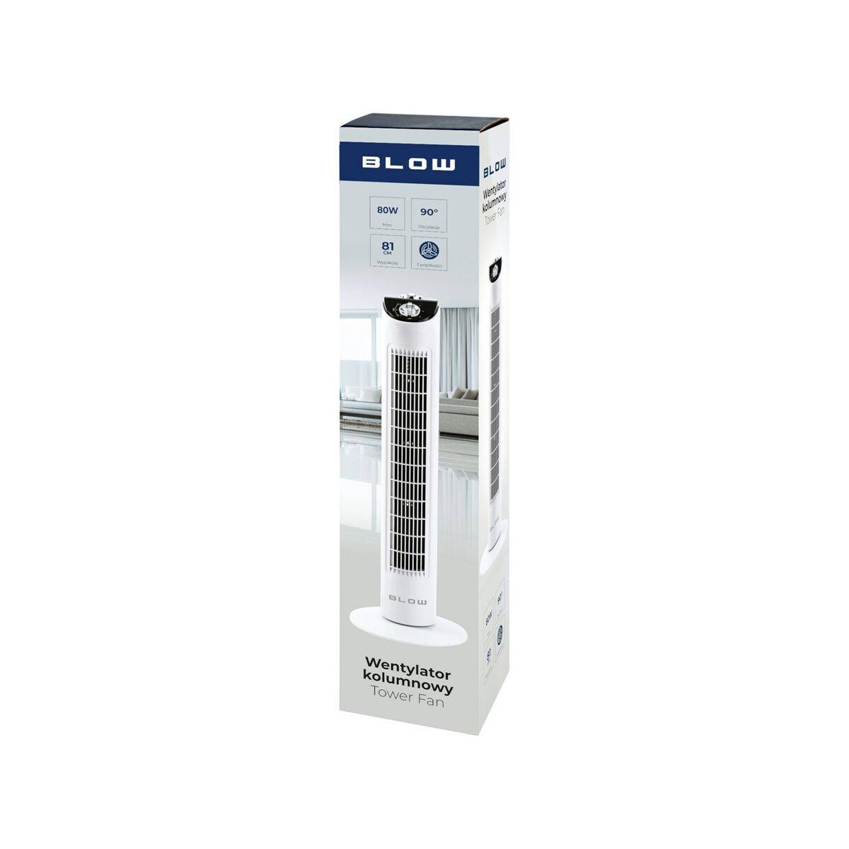 Ventilador de Pie Blow 44-073# Blanco 80 W