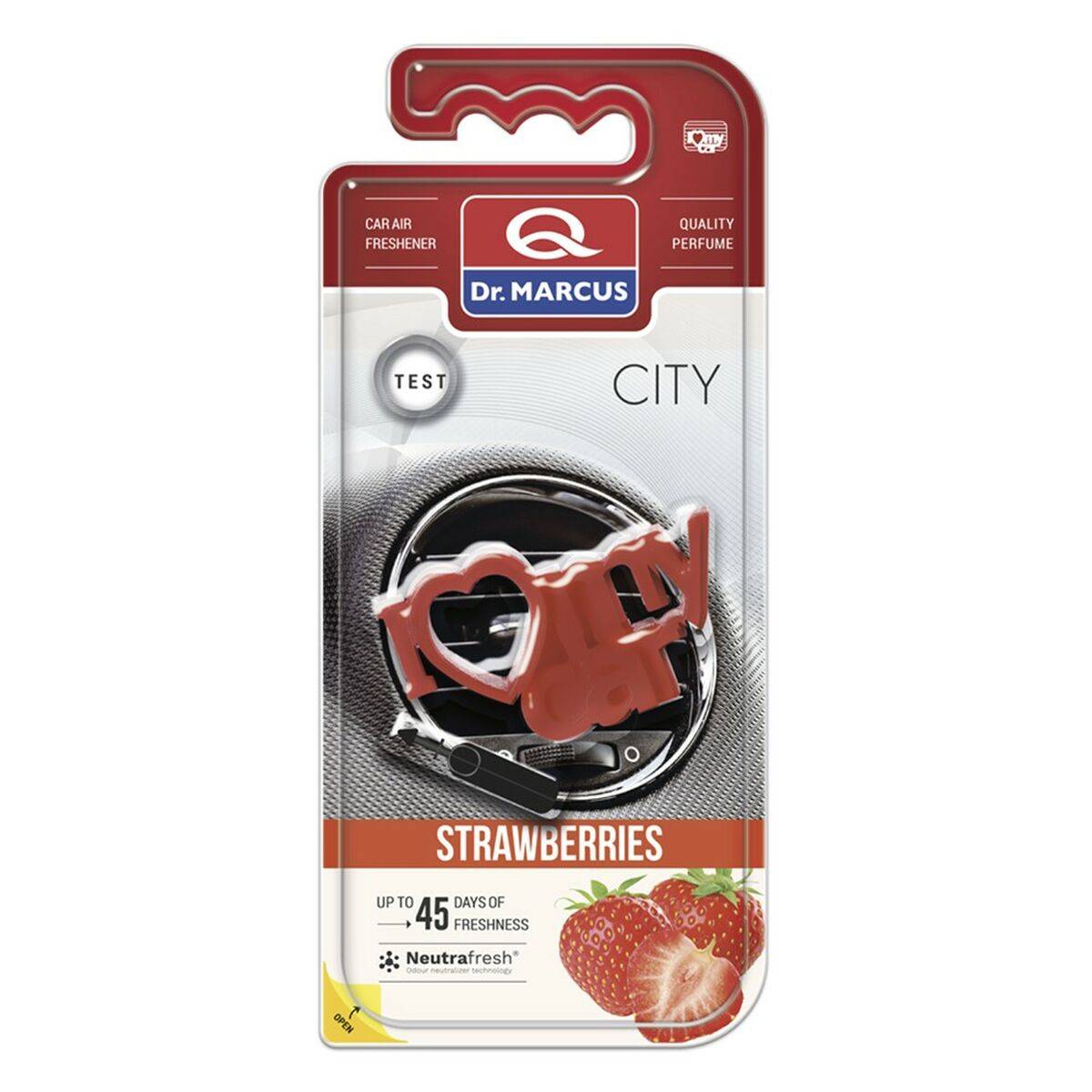 Ambientador para Coche Dr Marcus City Fresa Plástico Fragancia