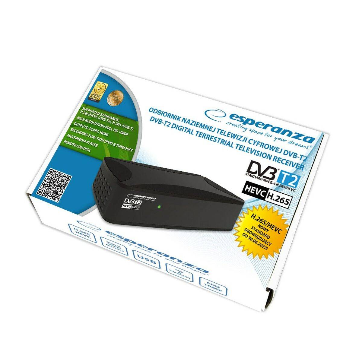 Sintonizador TDT Esperanza EV108R
