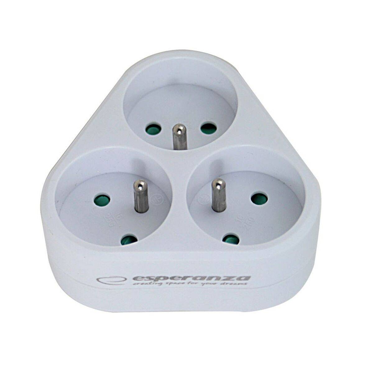 Ladrón de enchufe Esperanza ELK303W 3 Enchufes