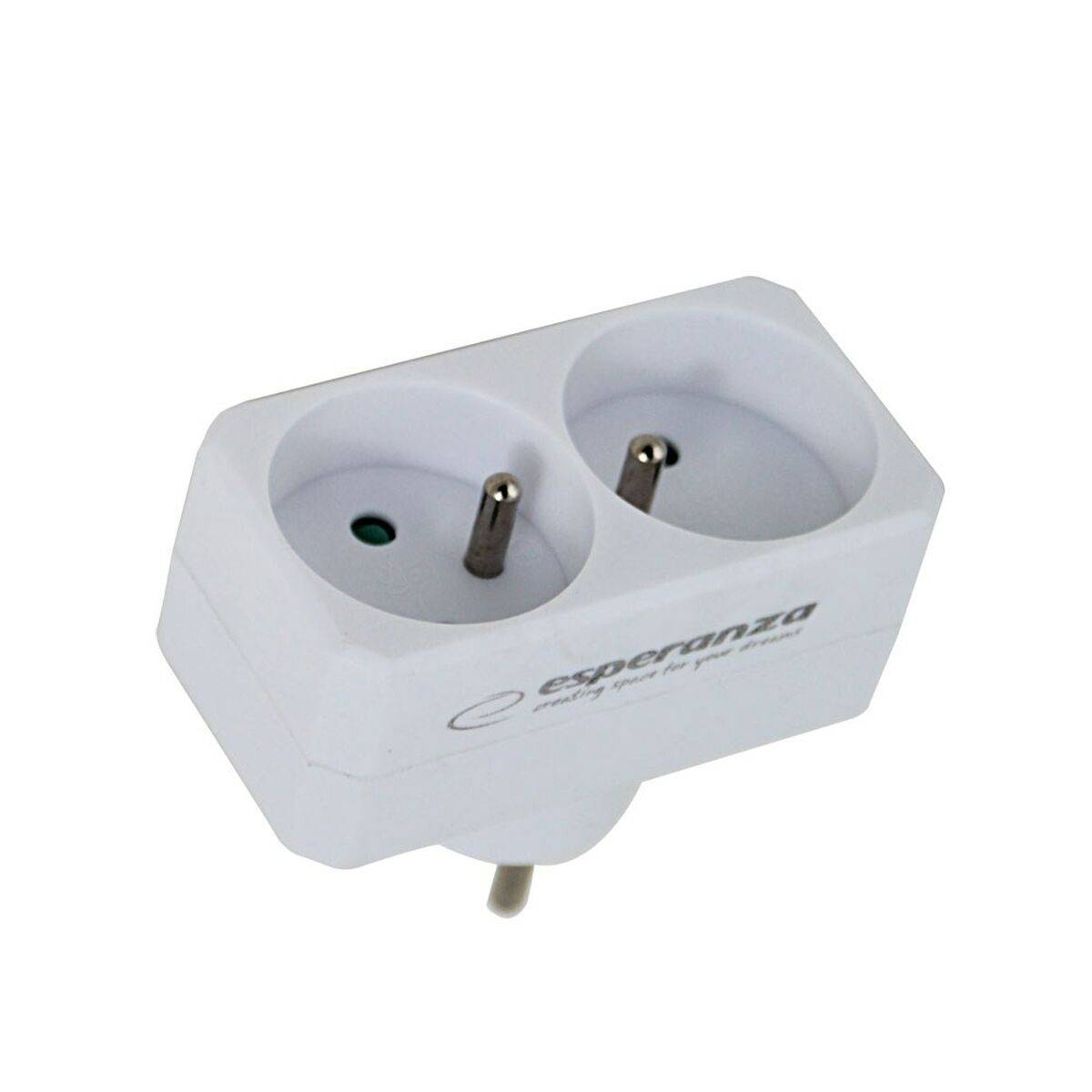 Ladrón de enchufe Esperanza ELK305W 2 Enchufes
