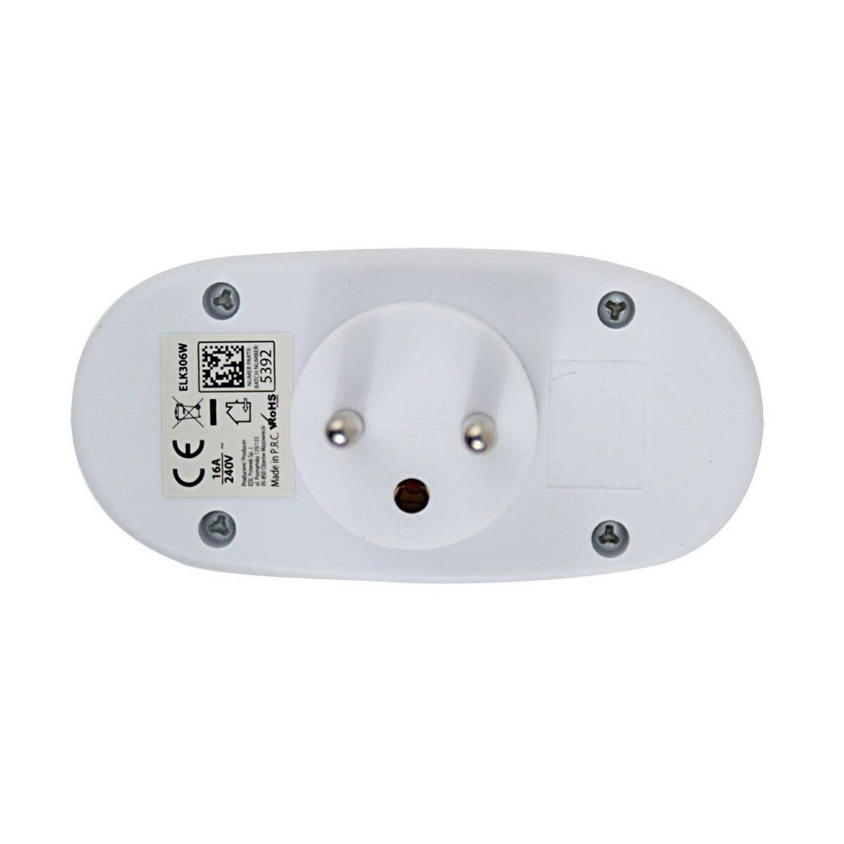 Ladrón de enchufe Esperanza ELK306W 2 Enchufes