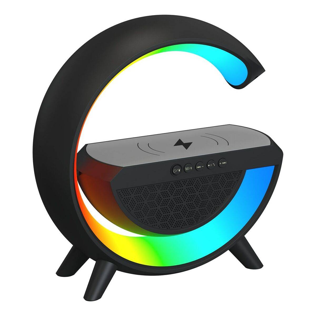 Lámpara de escritorio Activejet AJE-SOLO RGB Black Negro Multicolor Plástico 2,8 x 43,5 x 8 cm