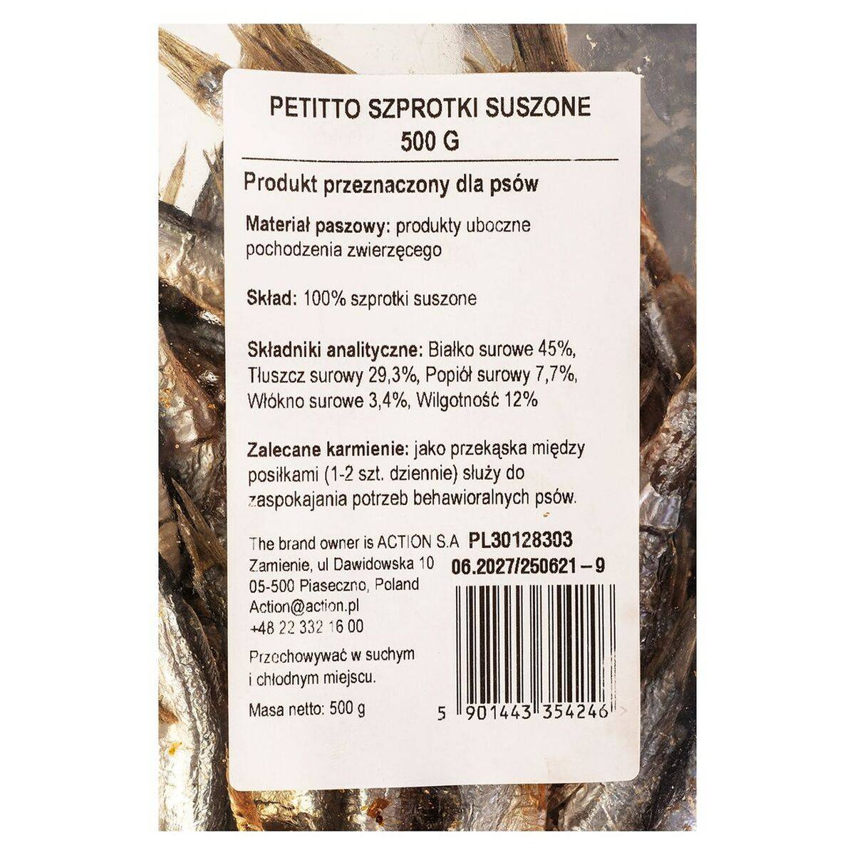 Snack para Perros Petitto Pescado 500 g
