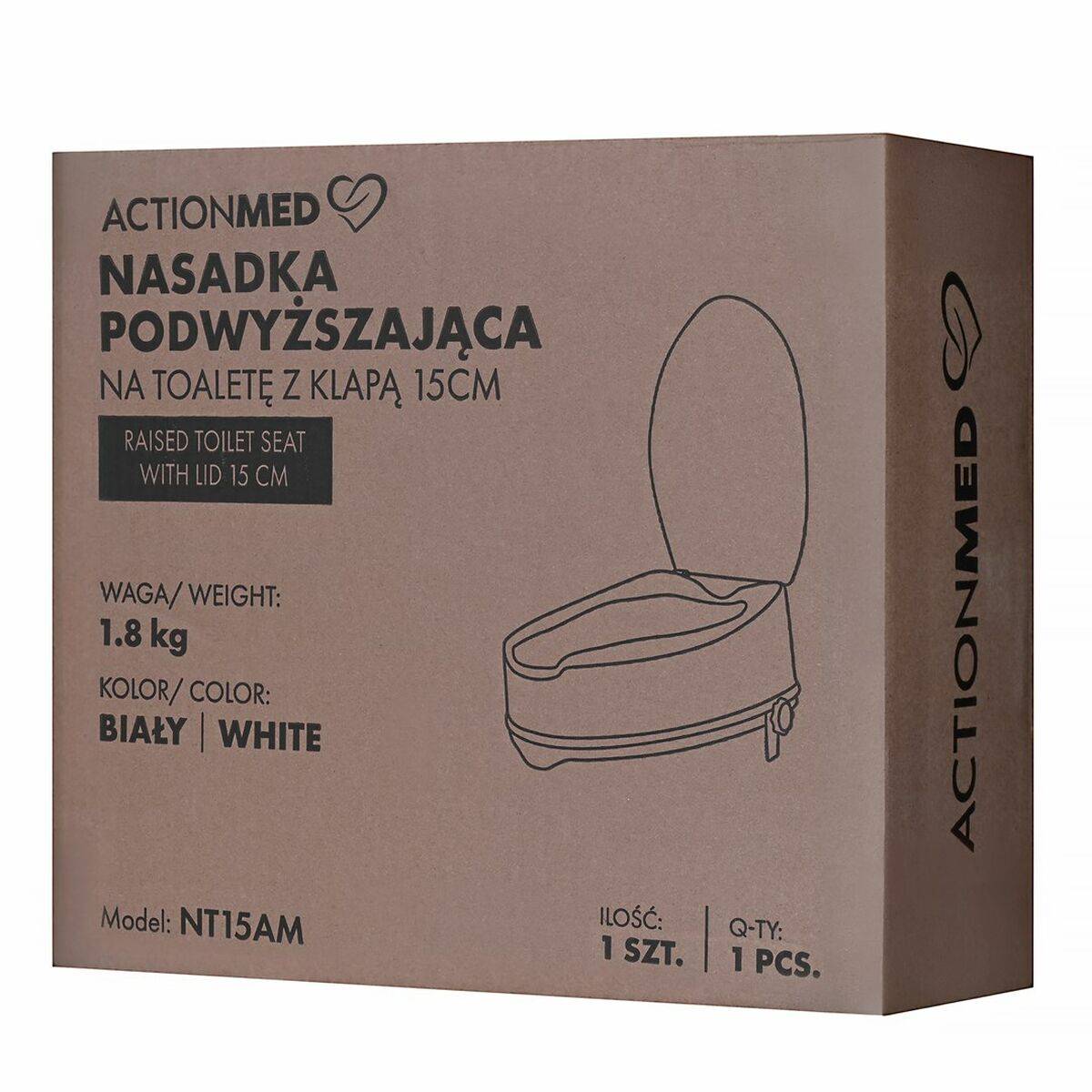 Tapa para Inodoro Actionmed NT15AM Blanco