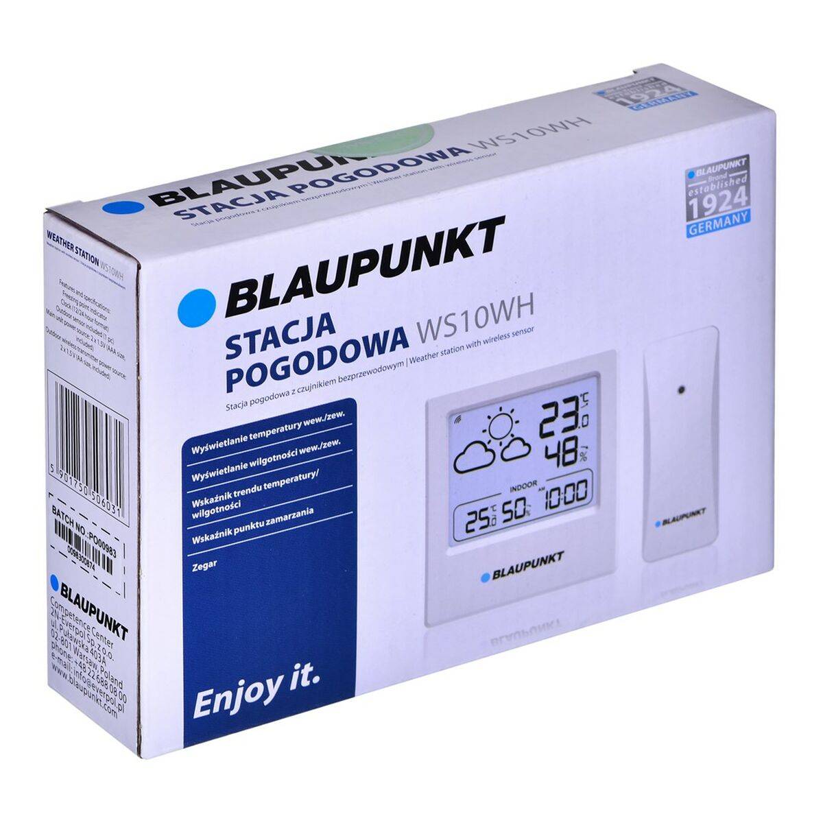 Estación Meteorológica Multifunción Blaupunkt WS10WH Blanco